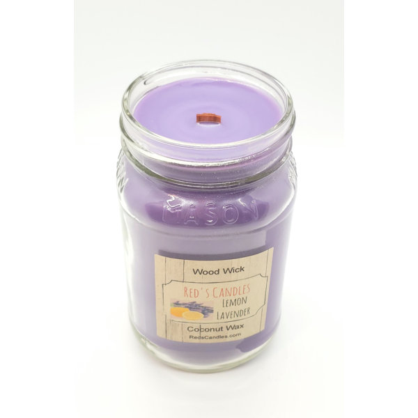 Red's Candles Lavender Lemon Scented/Unscented Jar Candle Wayfair